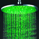 12" Round Rainfall LED Shower Head Stainless Steel - Cascada Showers