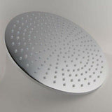 12" Round Rainfall LED Shower Head Stainless Steel with Chrome Finish - Cascada Showers