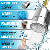 15-Stage Filtered Rainfall Shower Head - Pure Refreshment - Cascada Showers