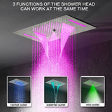 15"x23" Milan LED Music Shower System By Cascada Showers - Cascada Showers