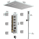 15"x23" Trento Digital LED Shower System By Cascada Showers - Cascada Showers