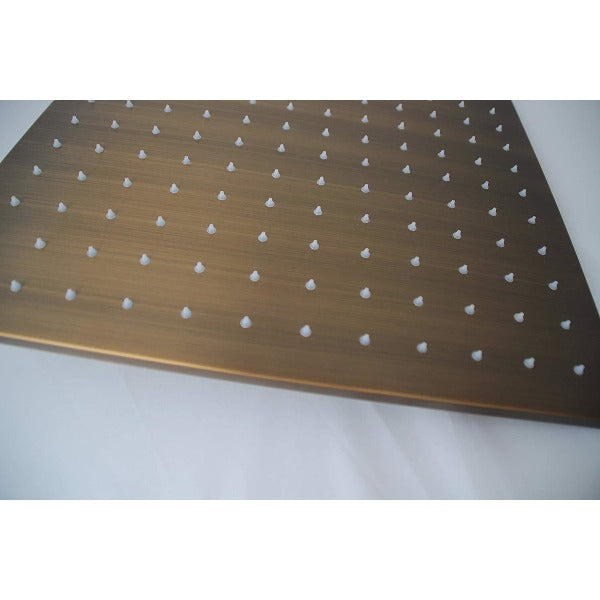 16'' Ceiling Mount Square LED Rainfall Shower Head Stainless – Cascada ...