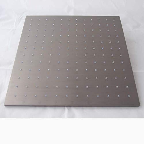 16'' Ceiling Mount Square LED Rainfall Shower Head Stainless – Cascada ...
