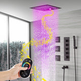 16” Square LED Music shower system - Cascada Showers