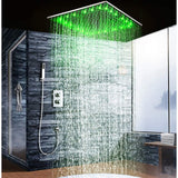20" Ceiling Mounted Thermostatic Shower System LED Rainfall - Cascada Showers