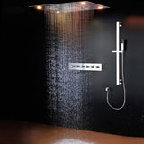 23" x 31" Recessed LED Shower System with 5 Functions and Shower Sliding Bar - Cascada Showers