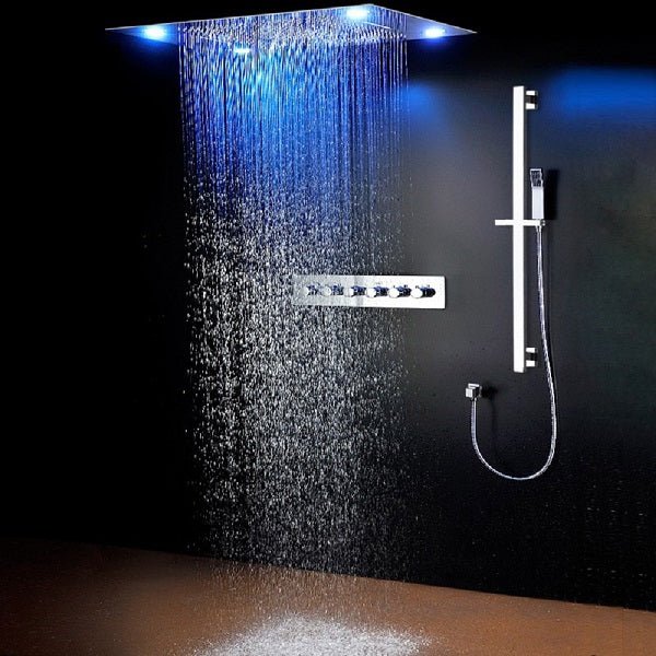 Recessed Led Channel Shower Shop Adjustable LED Shower System | Cascada Showers