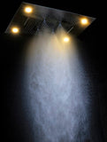 23"x31" Luxurious Classic Design recessed waterfall & rainfall LED shower system – 6 mode - Cascada Showers