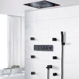 23"x31" Luxurious Classic Design waterfall & rainfall LED shower system – 6 mode - Cascada Showers