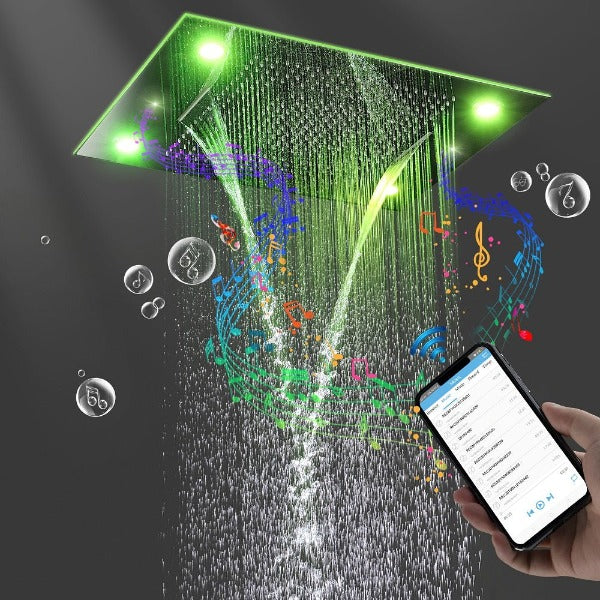 Matte Black LED Music Shower System: A Luxurious Upgrade – Cascada Showers