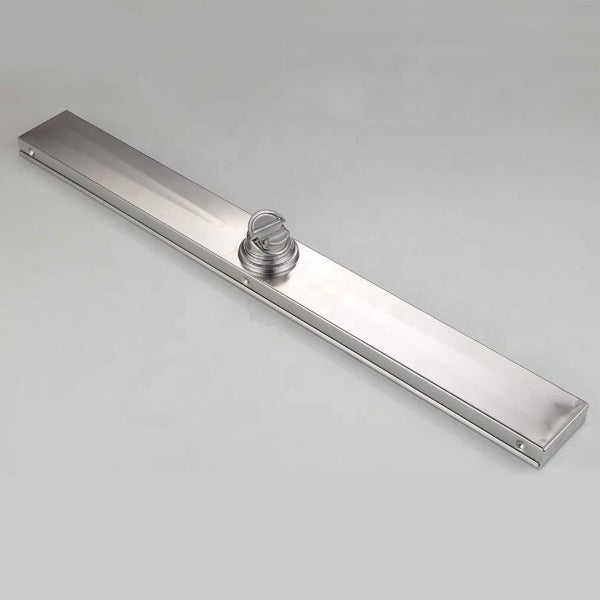 24" Stainless Steel Insert Linear Floor Drain for Shower, Rectangle - Cascada Showers