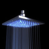 8" Square Rainfall LED Shower Head - Cascada Showers