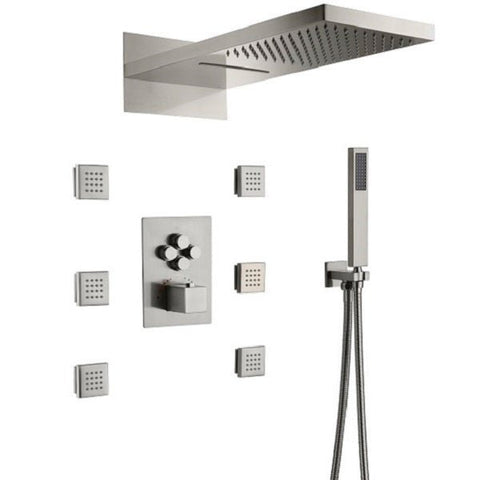 9"x22" Cascada Annecy Shower System - Cascada Showers