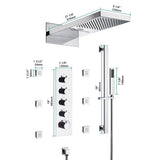 9"x22” Music LED shower system with Bluetooth Speaker - Cascada Showers