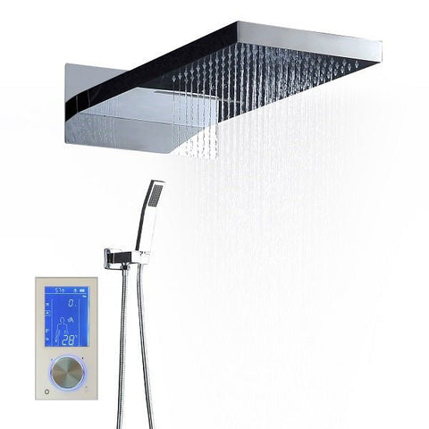 9"x22" Shower Set With LCD Touch Screen - Cascada Showers