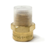 G Thread (Metric BSPP) Female to NPT Male Adapter - Lead Free (3/8" x 3/8") - Cascada Showers brass adapter fittings an fitting g thread metric bspt female to npt male pipe lead-free 3/8 inch 3/8" taper threads g1 water 1 piece brass adapter fitting water line adapter pipe fitting high quality solid structure durable G thread connector to NPT