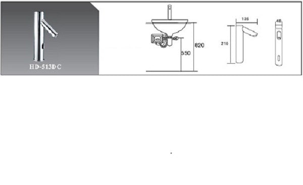 Automatic Hands Free Contemporary Sensor Faucet (Hot & Cold) - Cascada Showers