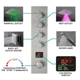 Cascada 12" Siena Digital LED Bluetooth Shower System - Cascada Showers