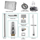 Cascada 15"x23" Catania Bluetooth LED Shower System - Cascada Showers