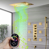 Cascada 15"x23" Catania Digital LED Music Shower System - Cascada Showers