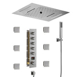 Cascada 15"x23" Palermo Digital LED Music Shower System - Cascada Showers