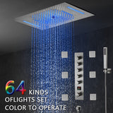 Cascada 15"x23" Palermo Digital LED Music Shower System - Cascada Showers