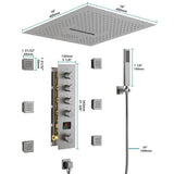 Cascada 16" Siena Digital Rainfall LED Shower System - Cascada Showers