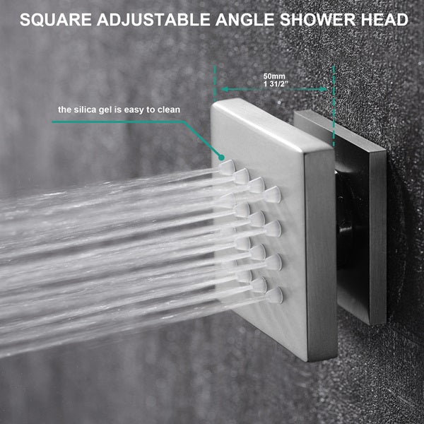 Cascada 16" Turin Digital Rainfall Bluetooth LED Shower System - Cascada Showers