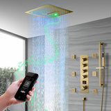 Cascada 16" Turin Digital Rainfall LED music Shower System - Cascada Showers