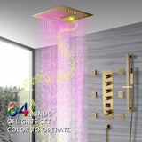 Cascada 16" Turin Digital Rainfall LED music Shower System - Cascada Showers