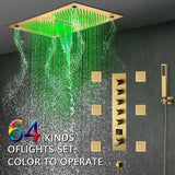 Cascada 16"x28" Matera Digital Rainfall music LED Shower System - Cascada Showers