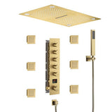 Cascada 16"x28" Matera Digital Rainfall music LED Shower System - Cascada Showers