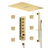 Cascada 16"x28" Sorrento Digital Waterfall Bluetooth LED Shower System - Cascada Showers