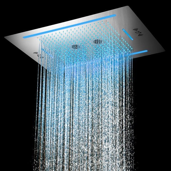 Cascada Florence 23x31 Stainless Steel LED Music Shower Head – Cascada ...