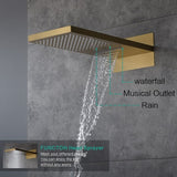 Cascada 9"x22” Music LED shower system - Cascada Showers