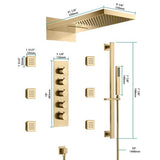 Cascada 9"x22” Music LED shower system - Cascada Showers