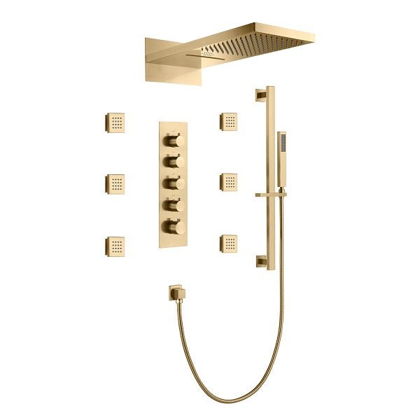 Cascada 9"x22” Music LED shower system - Cascada Showers