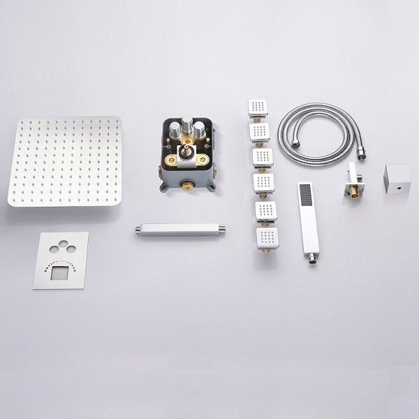 Cascada Annecy 12” Square Shower System - Cascada Showers