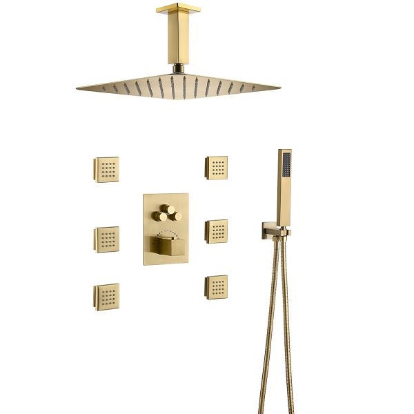 Cascada Annecy 12” Square Shower System - Cascada Showers