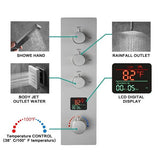 Cascada Assisi 10" Ceiling Mount Digital Rainfall Shower System - Cascada Showers