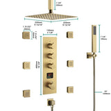 Cascada Assisi 10" Thermostatic Digital Display Shower System - Cascada Showers