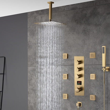 Cascada Assisi 10" Thermostatic Digital Display Shower System - Cascada Showers