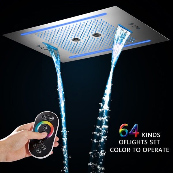 Florence 23x31 Music LED Shower System in Stainless Steel