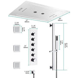 Cascada Florence 23"x31" Music LED Shower System - Cascada Showers