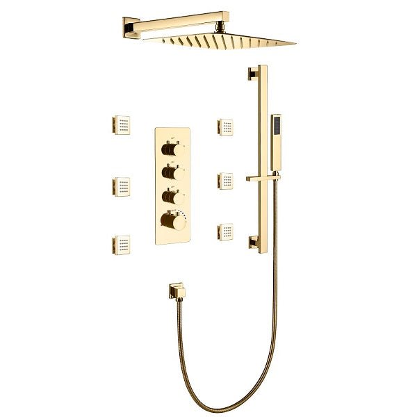 Cascada Geneva 12” Rainfall Shower set - Cascada Showers