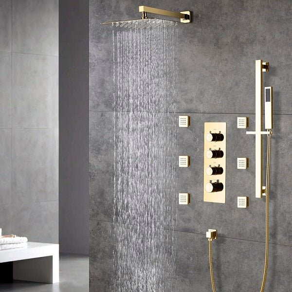 Cascada Geneva 12” Rainfall Shower set - Cascada Showers