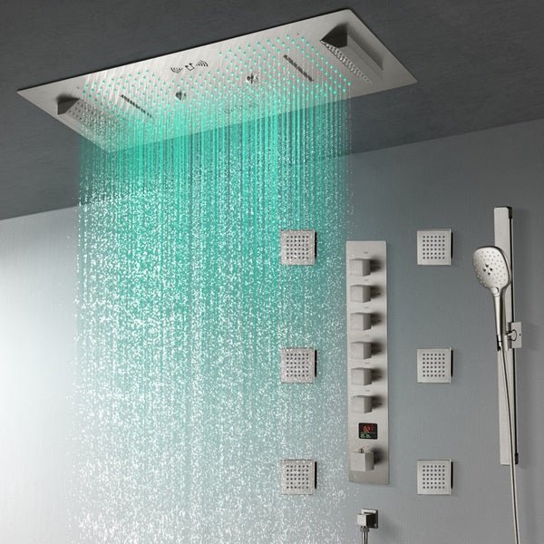 Genoa 16x36 Stainless Steel Music LED Digital Shower System
