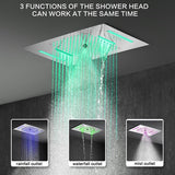 Cascada Lido 15"x23" Music LED Shower Head - Cascada Showers
