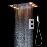 shower head with handheld led shower system with dual thermostatic valve shower head Rainfall Shower Head led shower head cascada shower