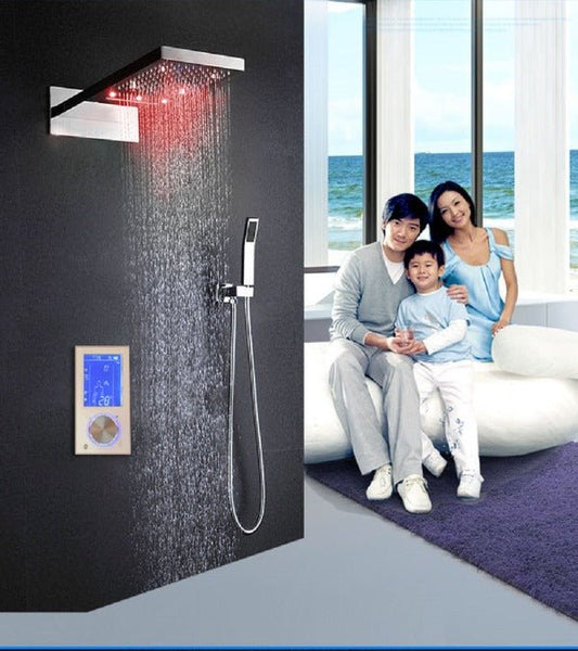 Ultra Sense Technology Stainless Steel Automatic LED Changing Color Bathroom  Shower Head with 4 Function and Touch Screen Control, Touch Screen  Electric Shower